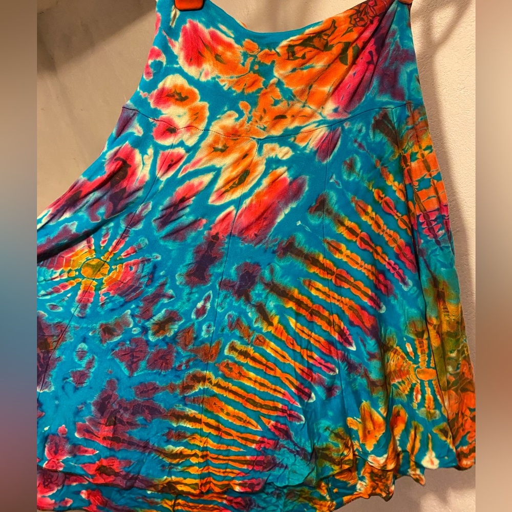 Tie Dye Skirt Midi